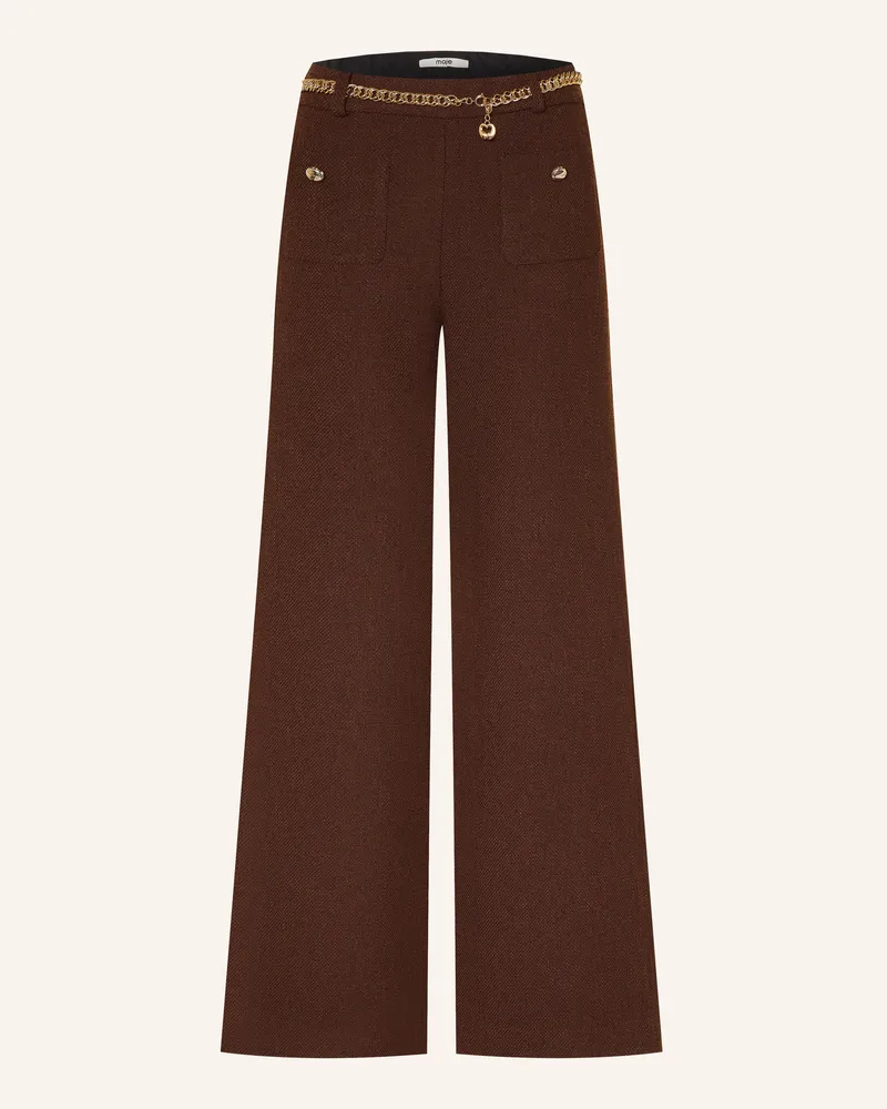 Maje Marlenehose Aus Tweed braun Dunkelbraun