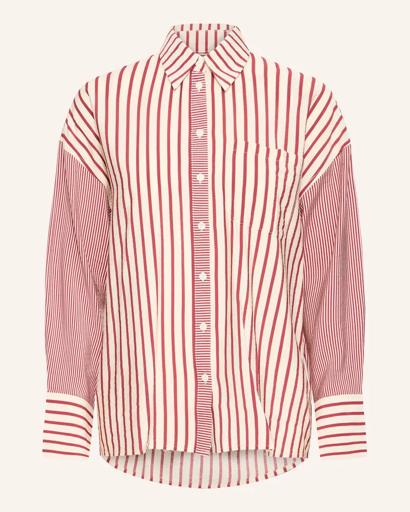 ICHI Hemdbluse Ihlouri rot Dunkelrot