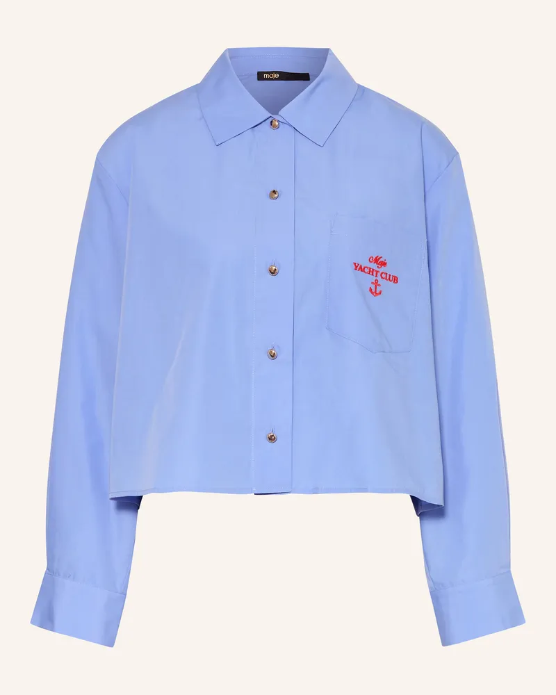 Maje Hemdbluse blau Hellblau