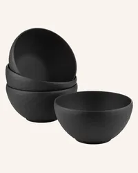 Villeroy & Boch 4er-Set Schalen MANUFACTURE ROCK Schwarz