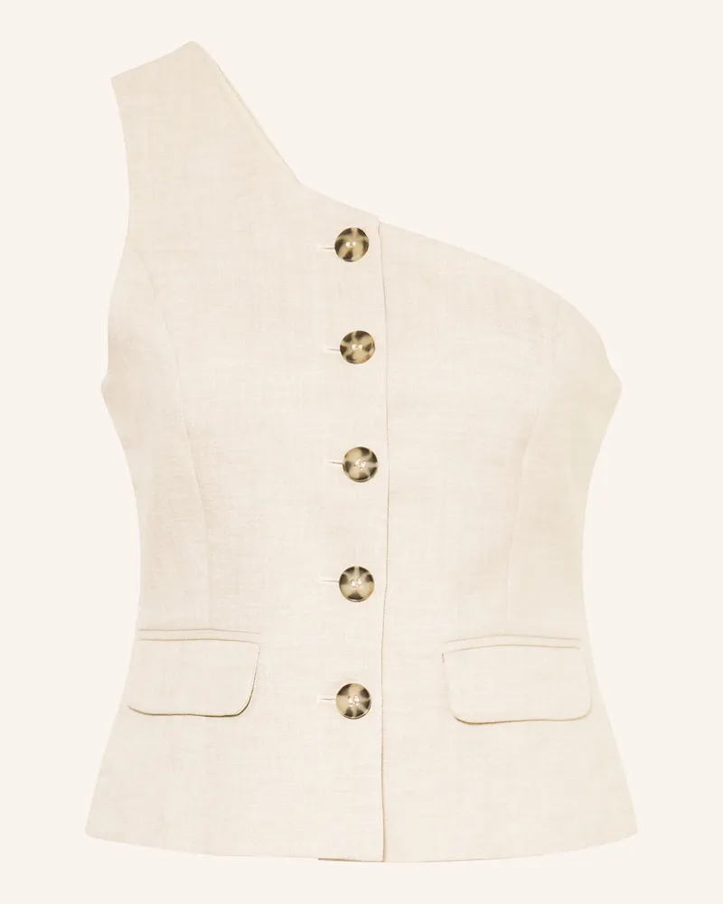 Y.A.S One-Shoulder-Top beige Ecru