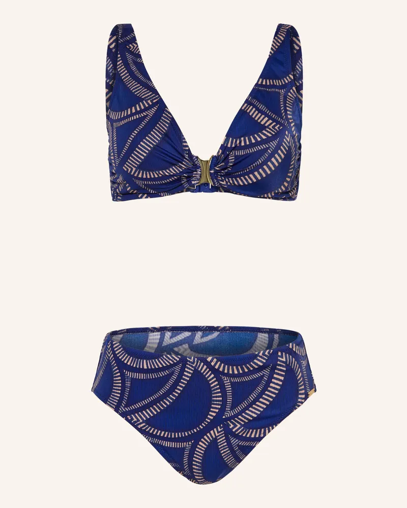 Charmline Bralette-Bikini Tribal Flow blau Blau