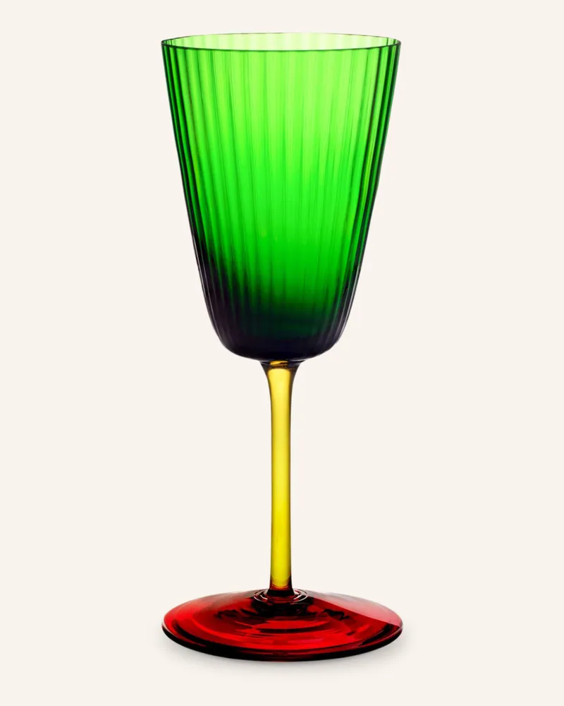 Dolce & Gabbana Casa Weinglas Carretto gruen Grün