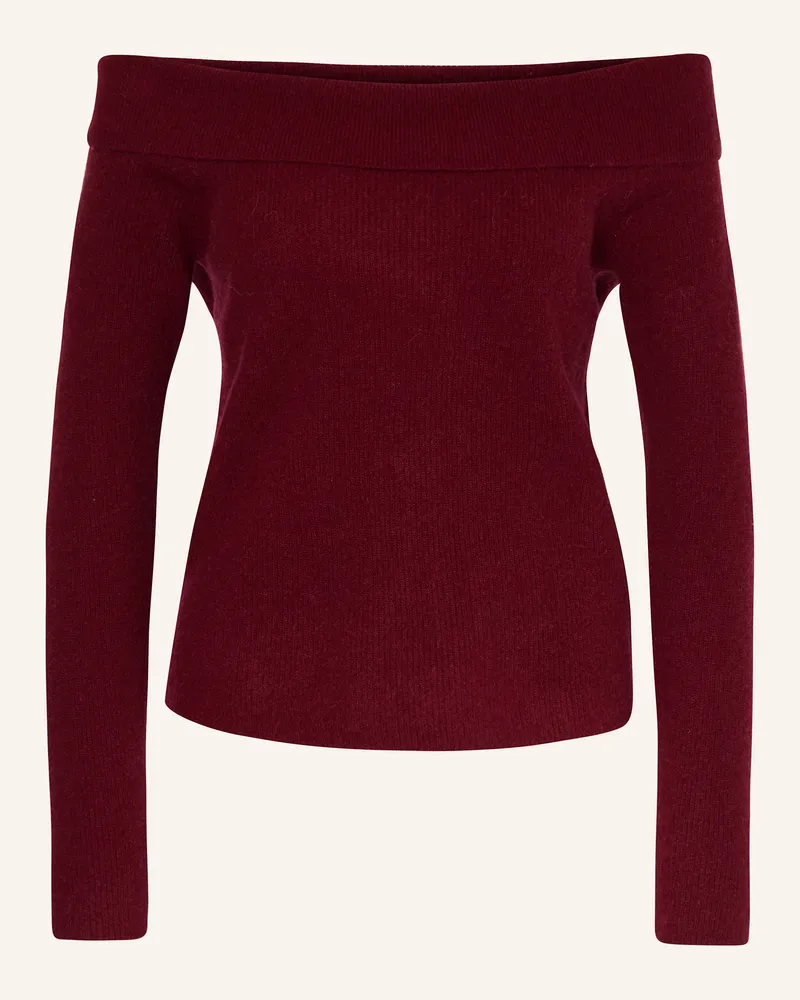 American Vintage Off-Shoulder-Pullover RAXOW Dunkelrot