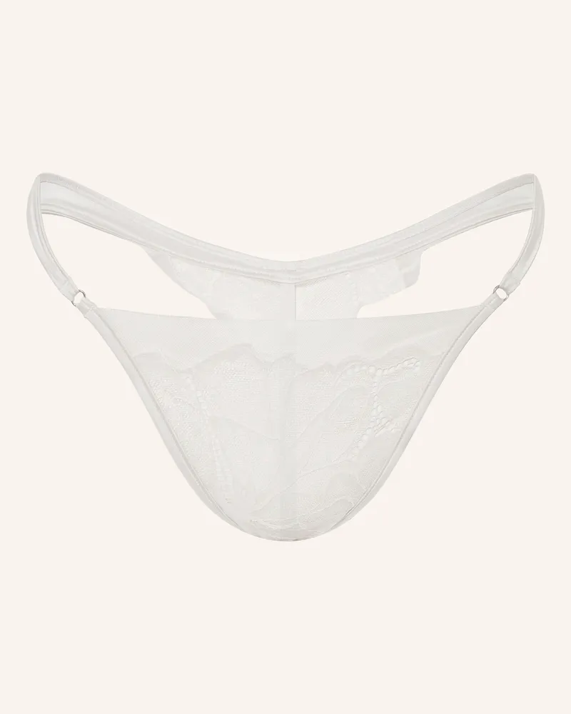 Calvin Klein String CK BLACK FLORAL LACE Creme