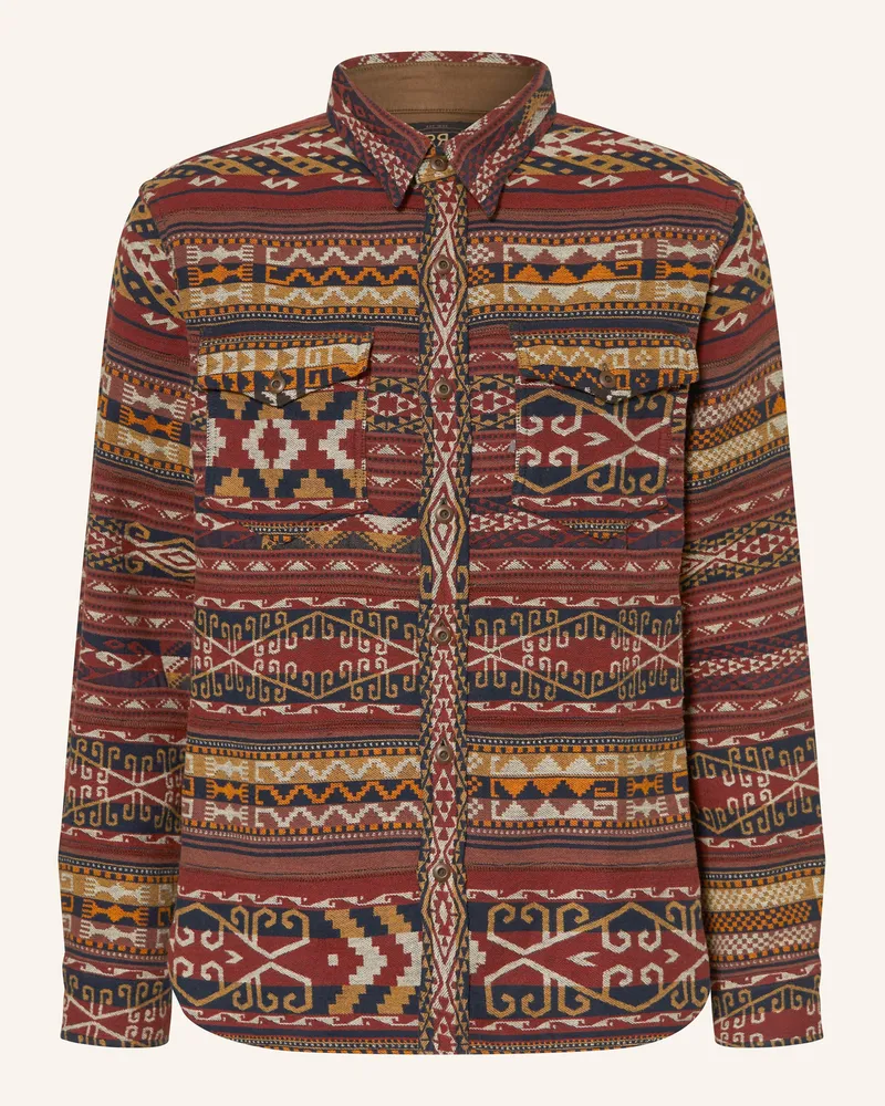 RRL Hemd Regular Fit Dunkelrot