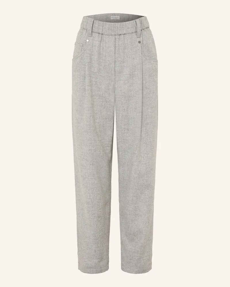 Brunello Cucinelli Hose Im Jogging-Stil grau Hellgrau