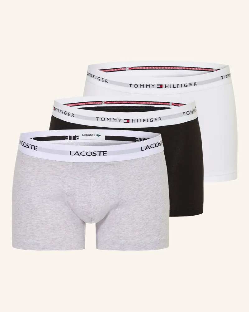 Lacoste 3er-Pack Boxershorts Hellgrau