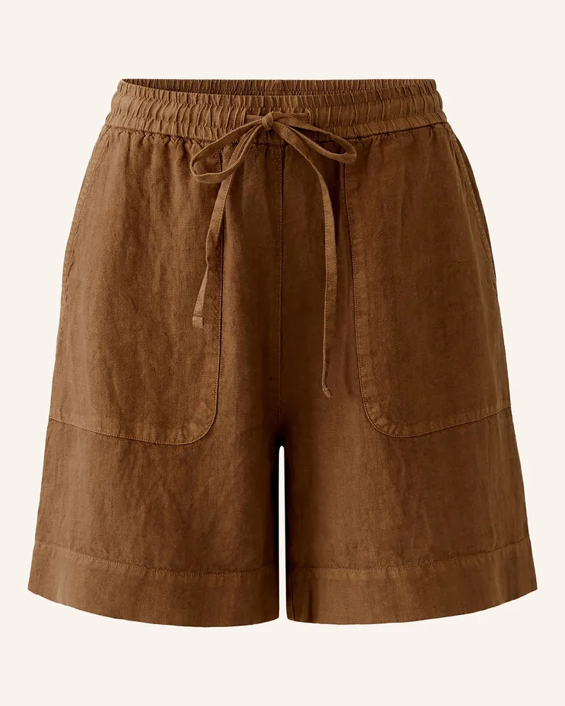 Oui  Leinenshorts braun Braun