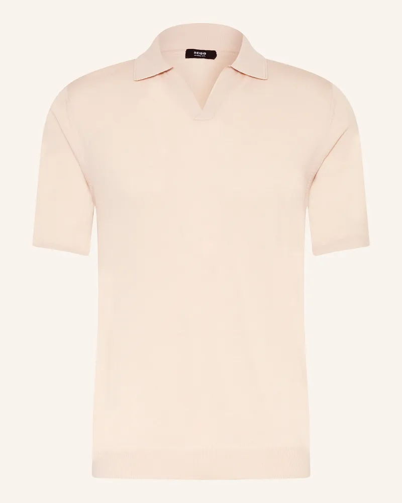 Reiss Strick-Poloshirt DUCHIE aus Merinowolle Beige