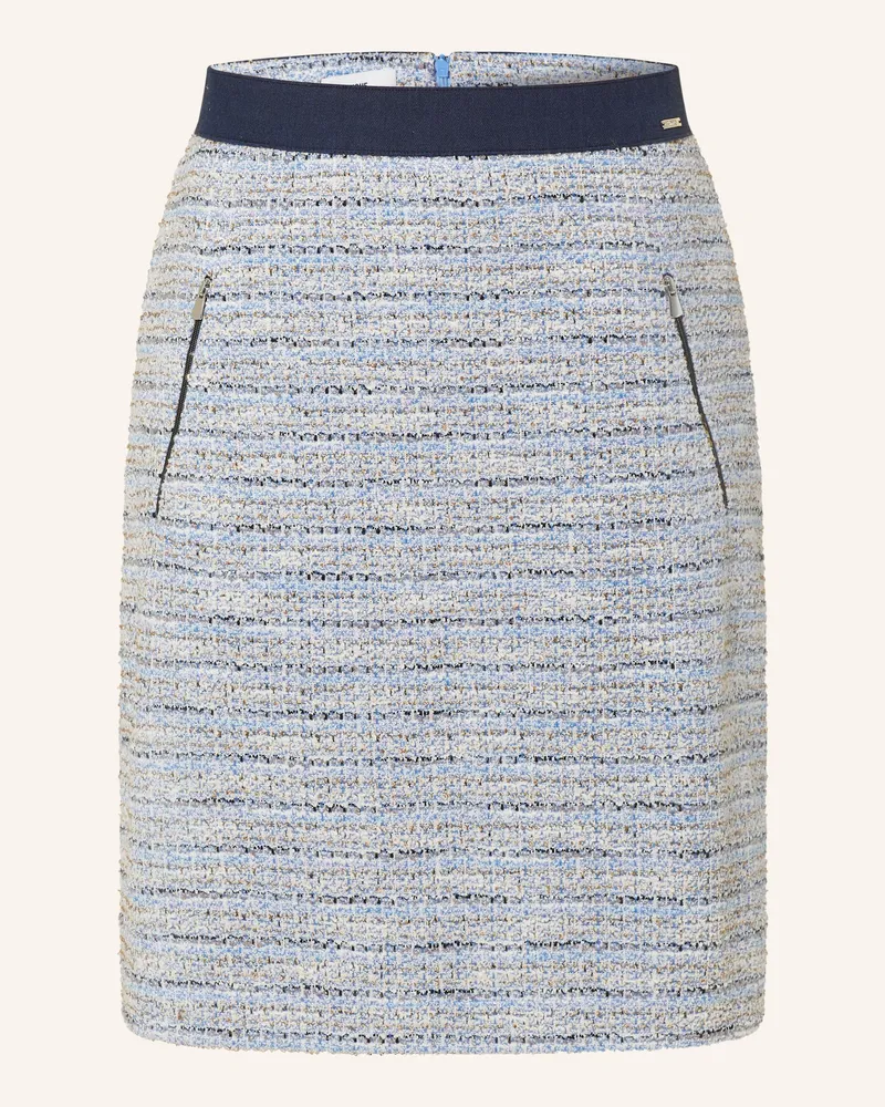 cinque Bouclé-Rock CIRACKI mit Glitzergarn Hellblau