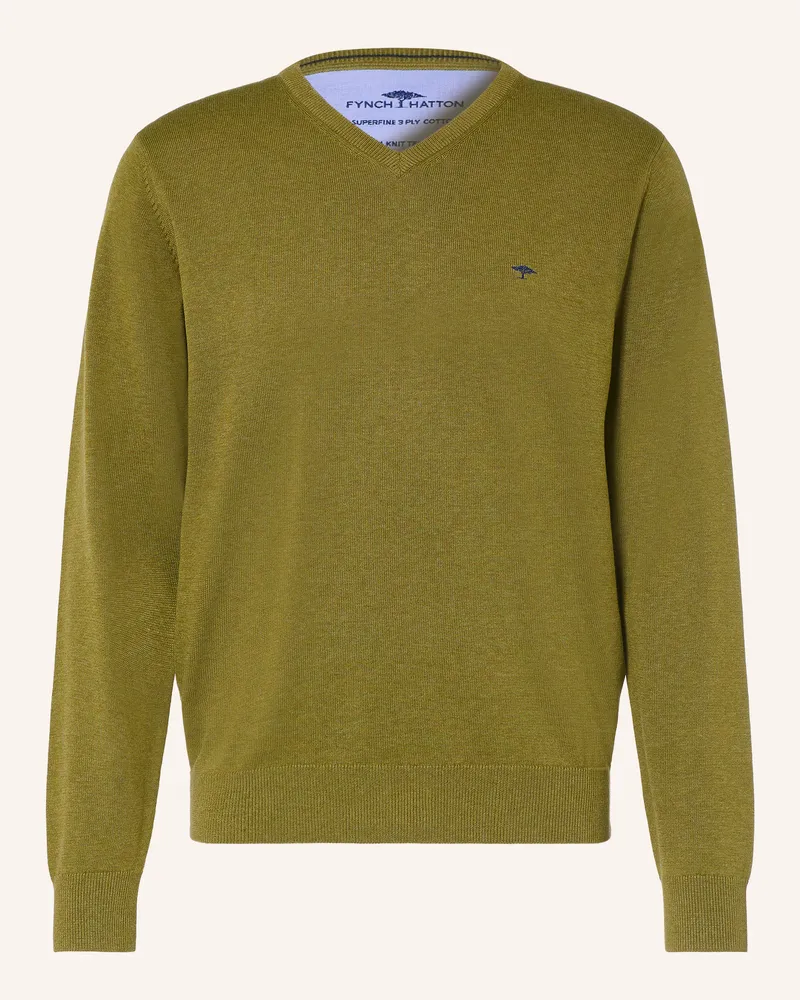 Fynch-Hatton Pullover gruen Khaki