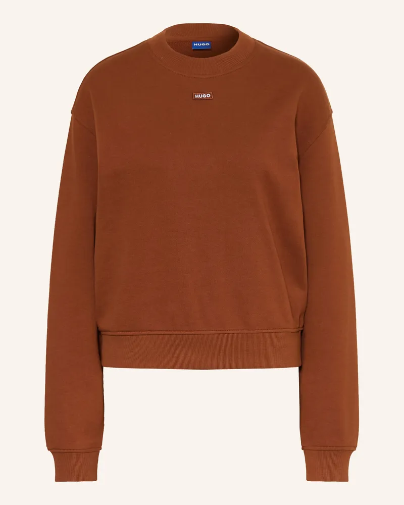 HUGO BOSS Sweatshirt Delessa braun Braun
