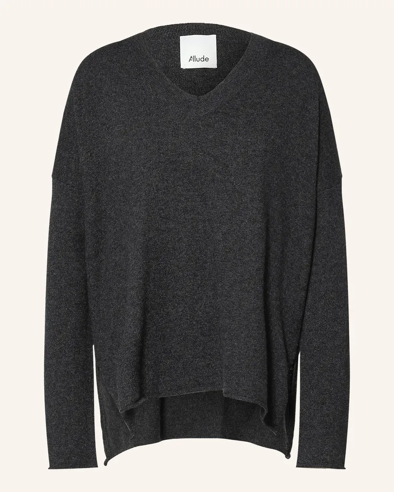 ALLUDE Cashmere-Pullover grau Dunkelgrau