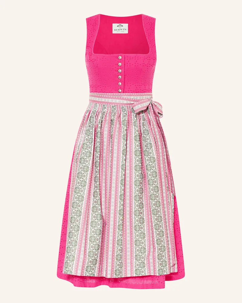 Berwin & Wolff Dirndl aus Lochspitze Pink