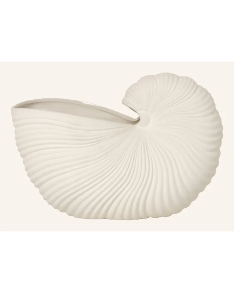 ferm LIVING Blumentopf SHELL Weiss