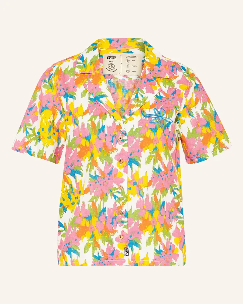 Picture Oversized-Hemdbluse KINTHA mit Leinen Weiss