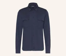 Hemd Regular Fit Mit Seide blau