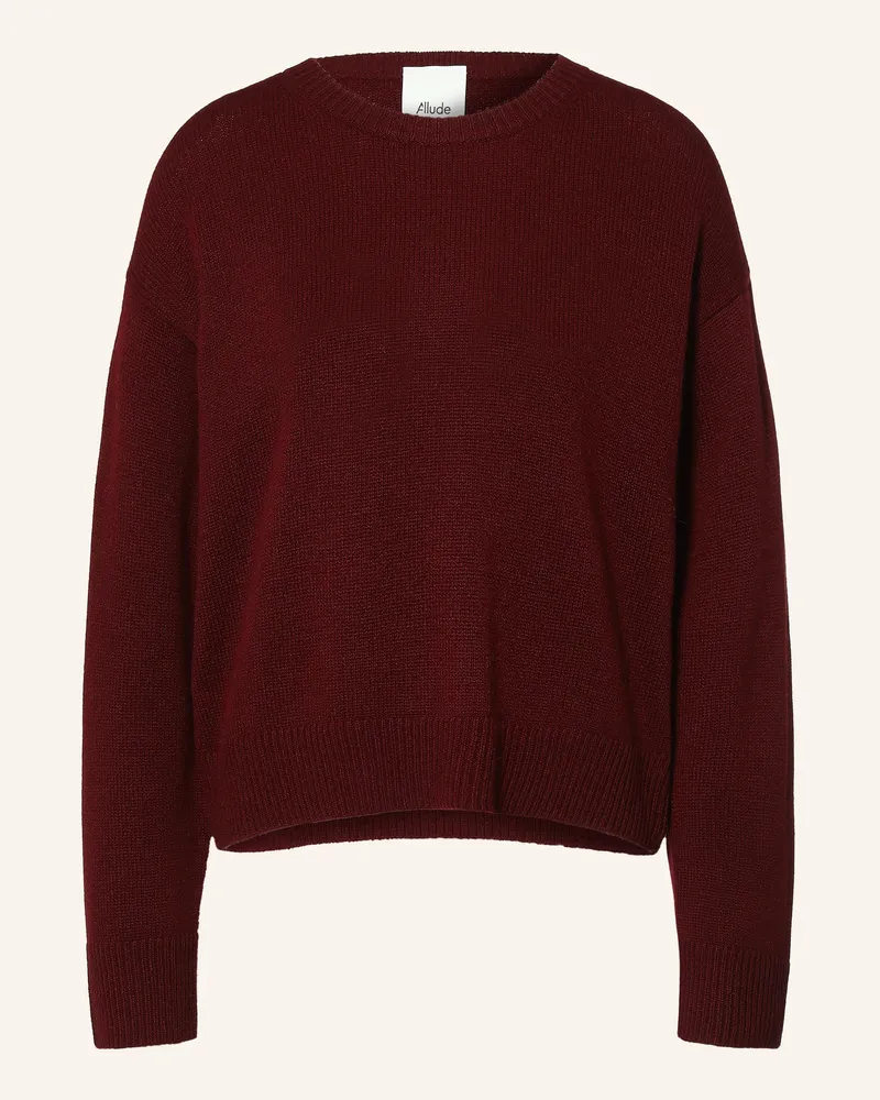 ALLUDE Cashmere-Pullover rot Dunkelrot