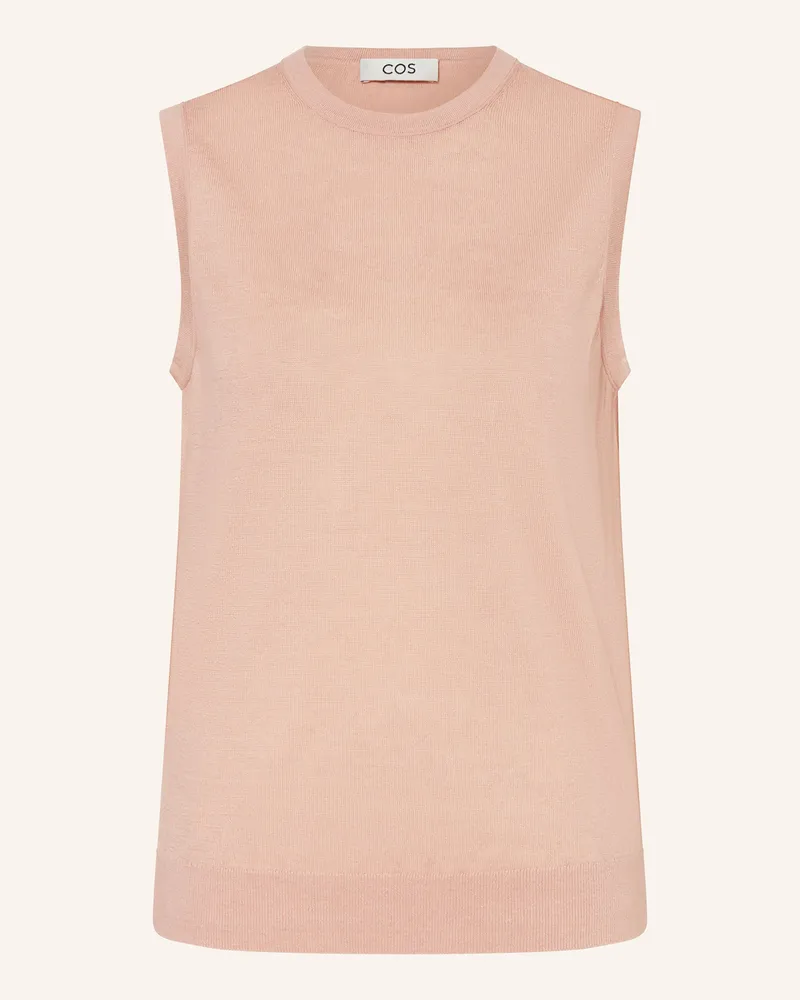 COS Stricktop mit Leinen Rosé