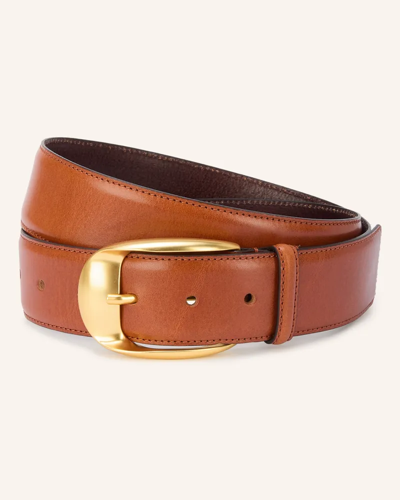 Reiss Ledergürtel Sammy braun Cognac