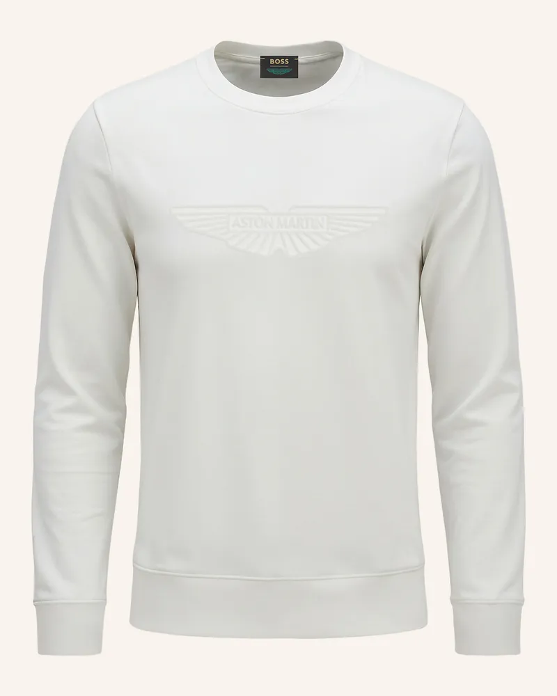 HUGO BOSS Pullover ELECTRICO_2_AM Regular Fit Weiss
