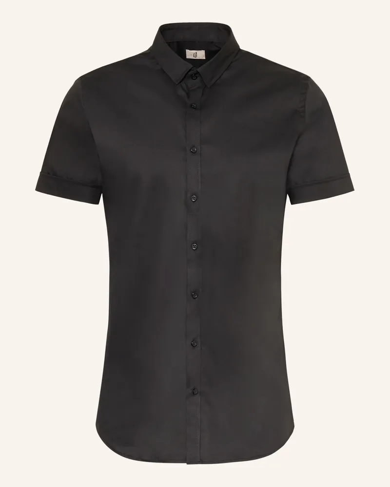 Q1 Hemd Sandro Extra Slim Fit schwarz Schwarz