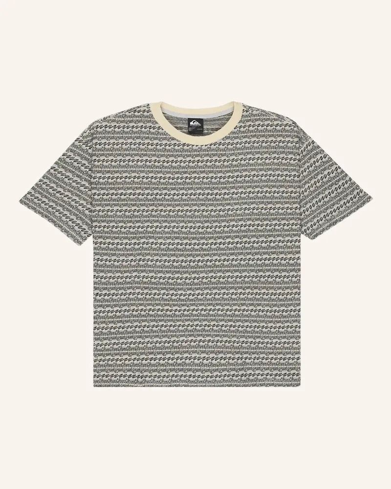 Quiksilver T-Shirt Okano Jacquard blau Ecru
