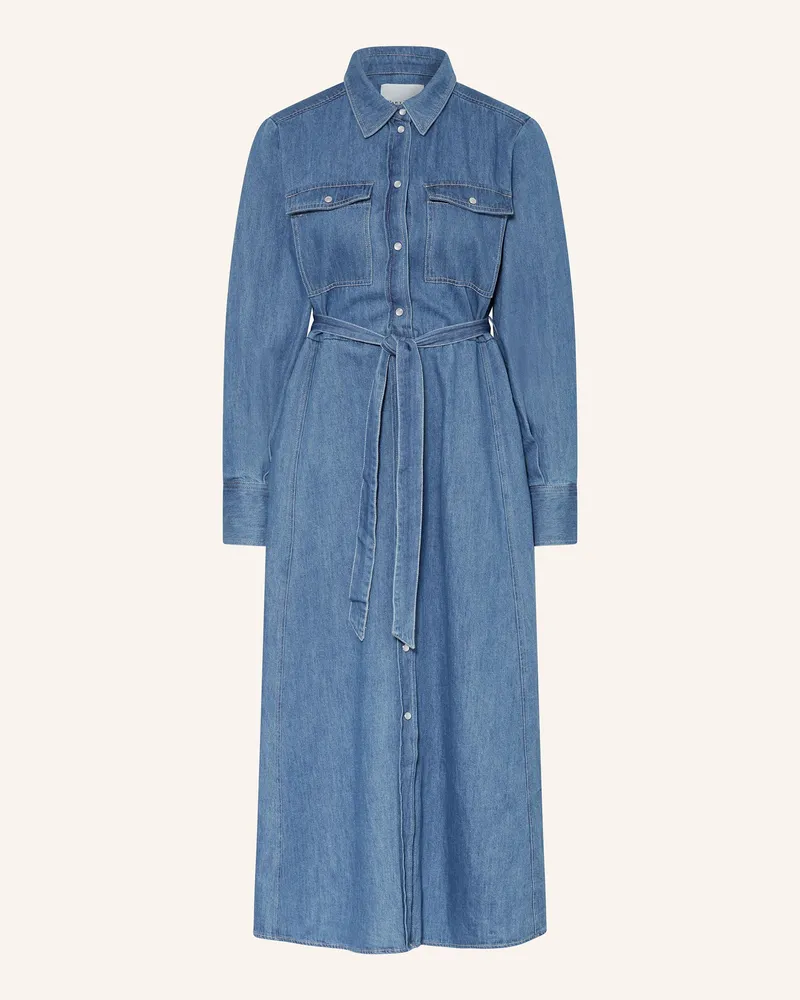 Part Two Hemdblusenkleid aus Denim Blau