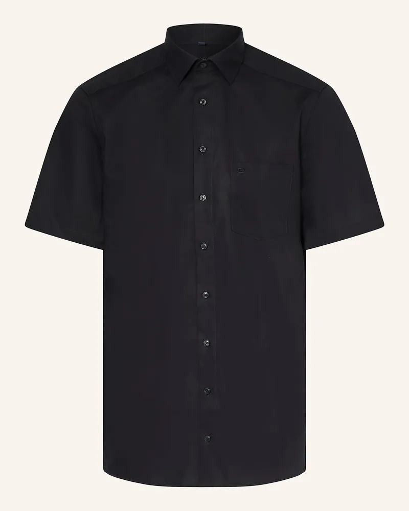 Olymp Kurzarm-Hemd Luxor modern fit Schwarz