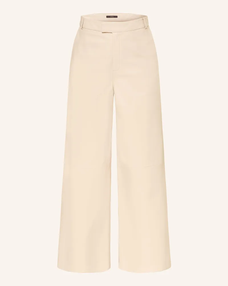 windsor. Leder-Culotte Ecru