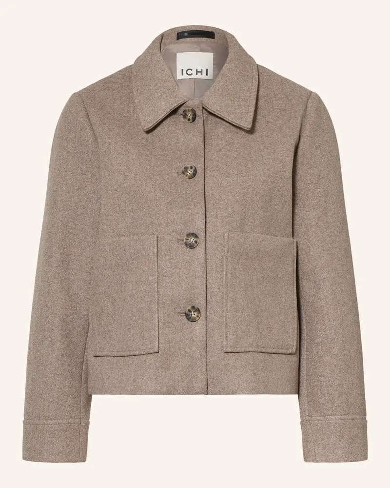 ICHI Kastenjacke Ihjannet beige Taupe