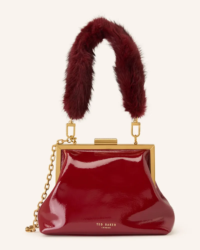 Ted Baker Handtasche PURCEL mit Kunstfell Rot
