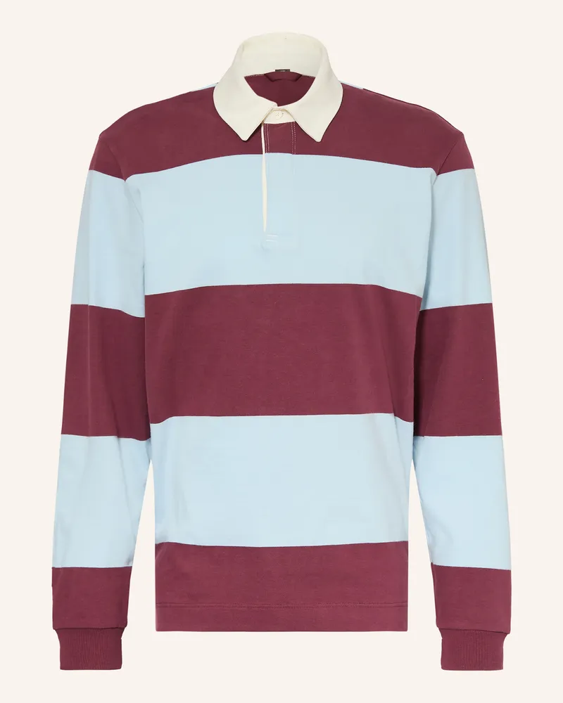 LULULEMON Rugbyshirt Dunkelrot