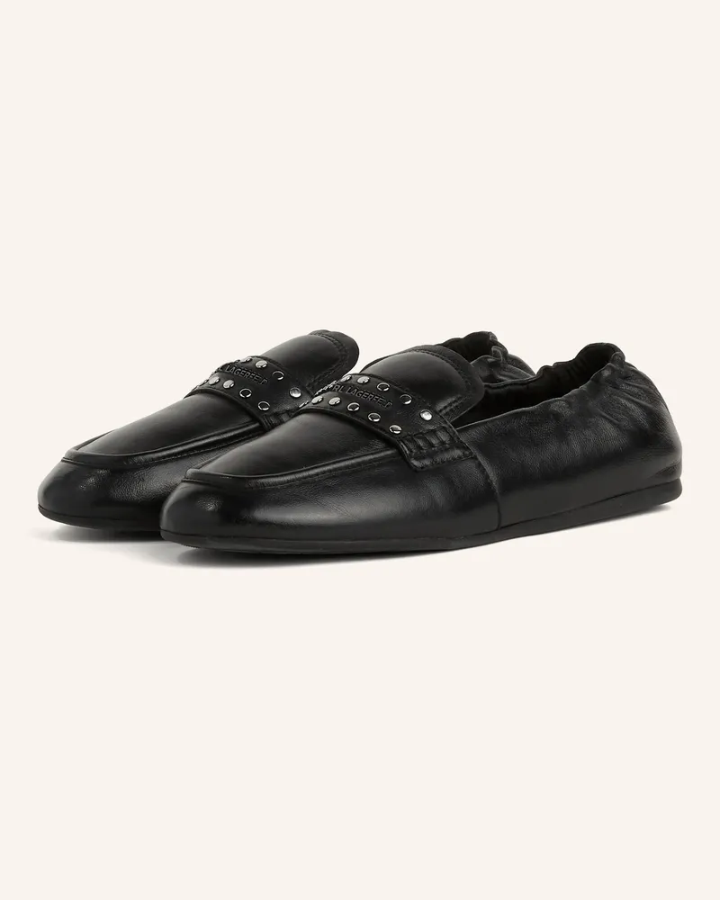 Karl Lagerfeld Flache Schuhe Schwarz