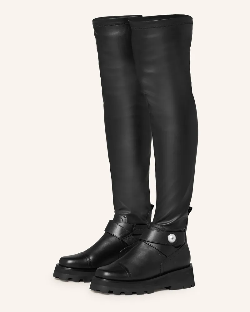 Jimmy Choo Overknee-Stiefel MEENA Schwarz
