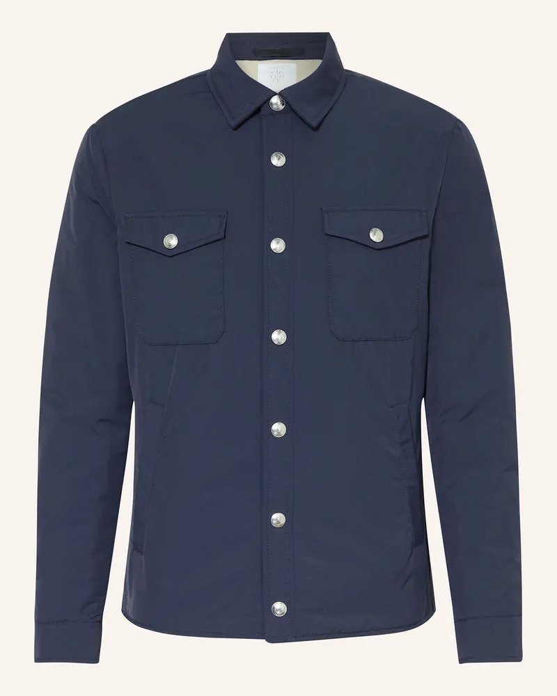 Eleventy Overjacket blau Dunkelblau