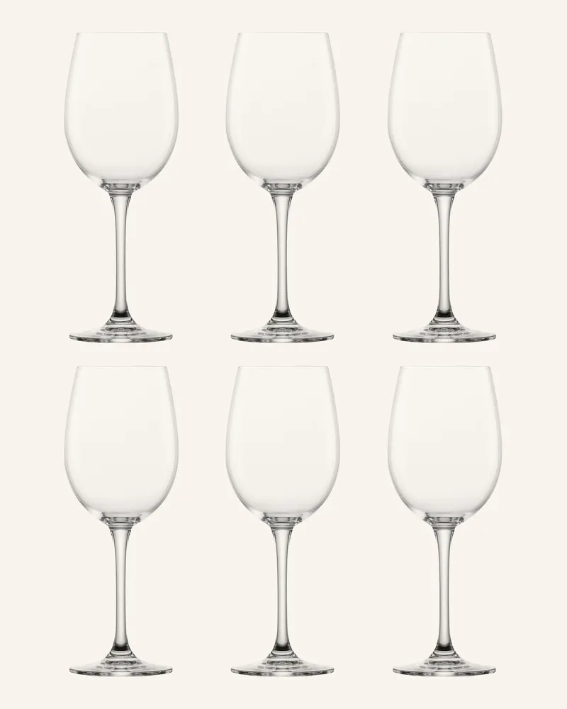 Schott Zwiesel 6er-Set Weingläser Classico transparent Weiss