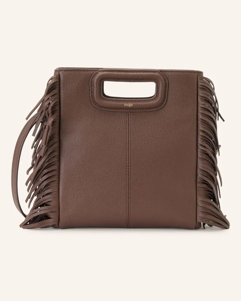 Maje Handtasche braun Dunkelbraun