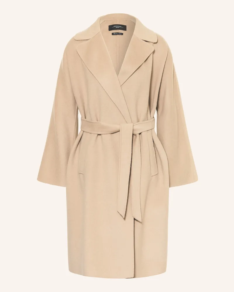 Max Mara Wollmantel Civada braun Hellbraun