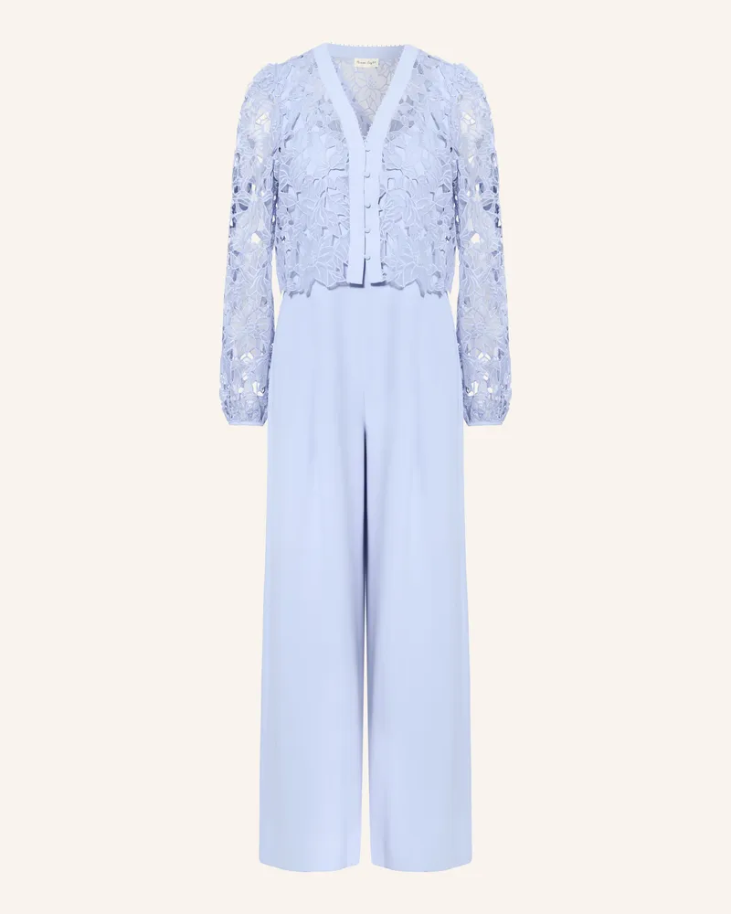 Phase Eight Set Winona: Jumpsuit Und Jacke Aus Lochspitze blau Hellblau