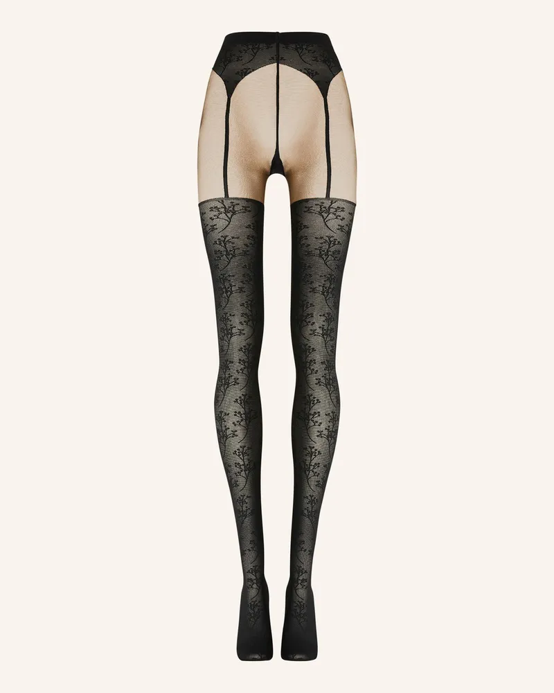Wolford Wolford Tights Passion Flower Tights schwarz Nude