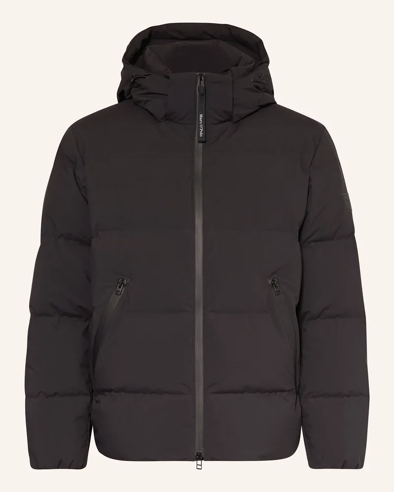 Marc O'Polo Daunenjacke mit abnehmbarer Kapuze Schwarz