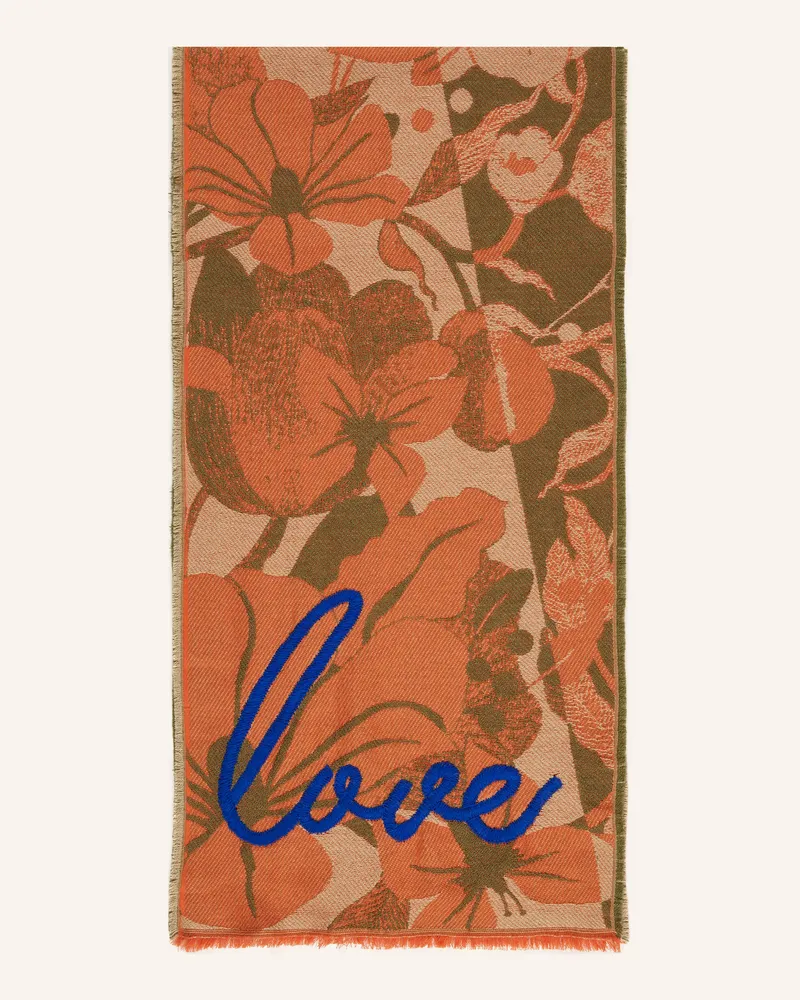Codello Jacquard-Schal Orange
