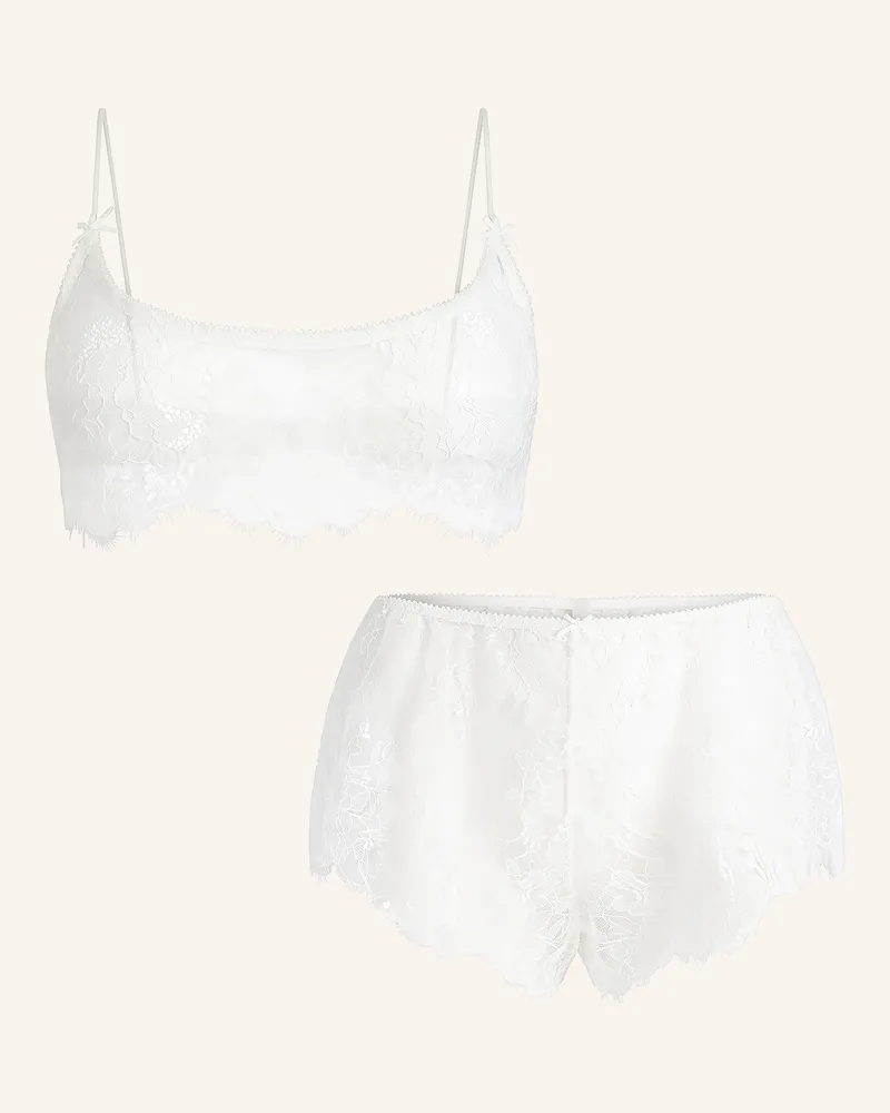 SKIMS Set ULTRA FINE: Bustier und Panty Weiss