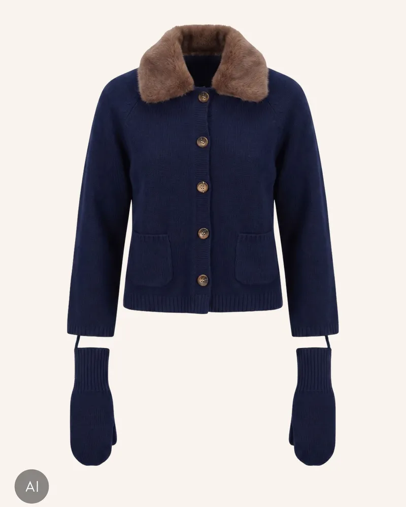Gerard Darel Strickjacke Rhiza blau Dunkelblau