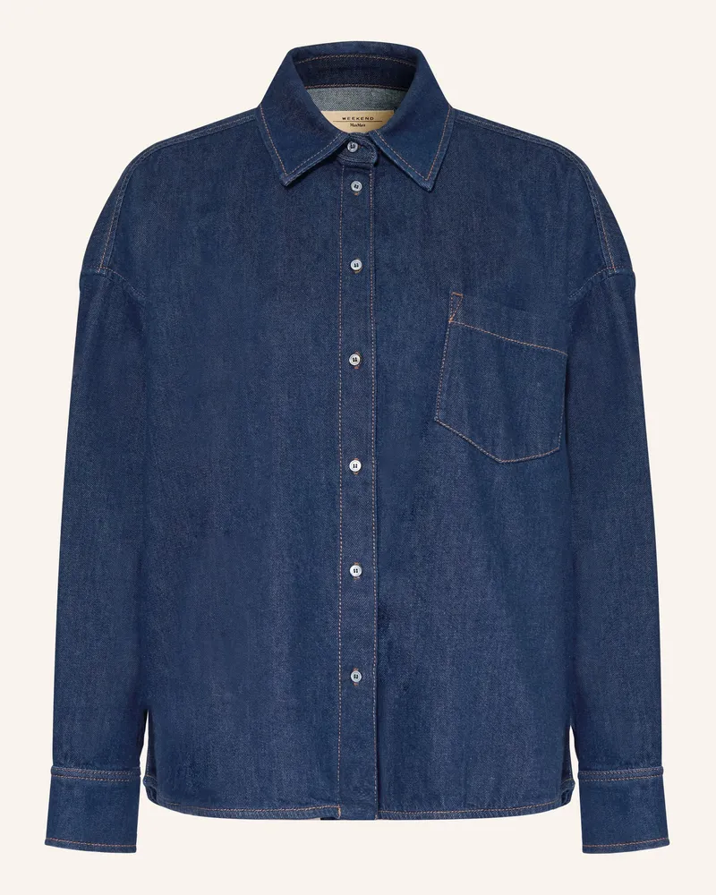 Max Mara Jeansbluse Foggia blau Dunkelblau