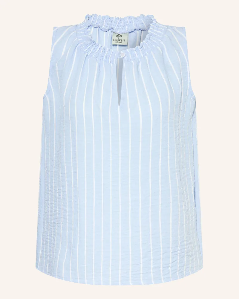 Berwin & Wolff Trachtenbluse blau Hellblau