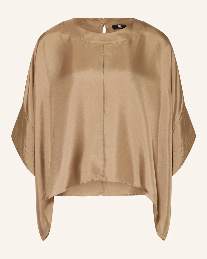 Riani Blusenshirt Aus Seide braun Hellbraun