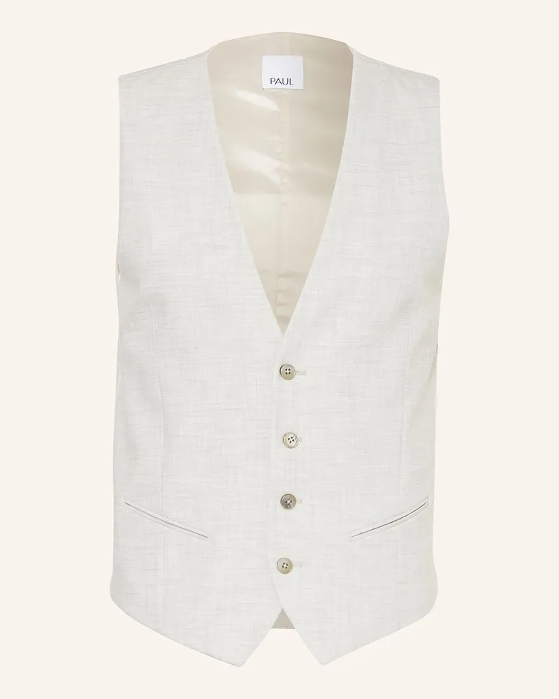 paul Anzugweste Extra Slim Fit Hellgrau